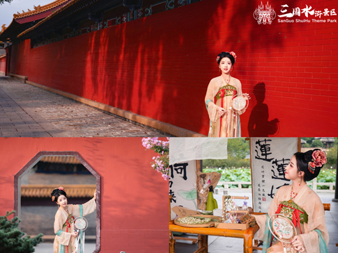4無(wú)錫影視基地游客身著漢服游園.jpg